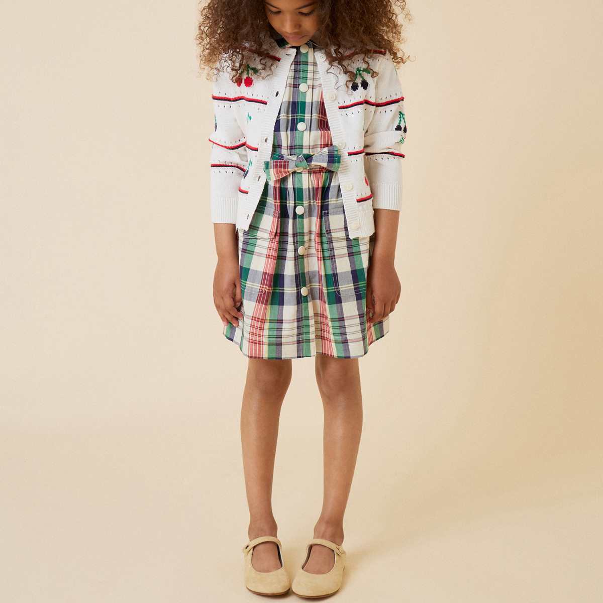 ボンポワン オンラインストア | Bonpoint チェック ドレス 