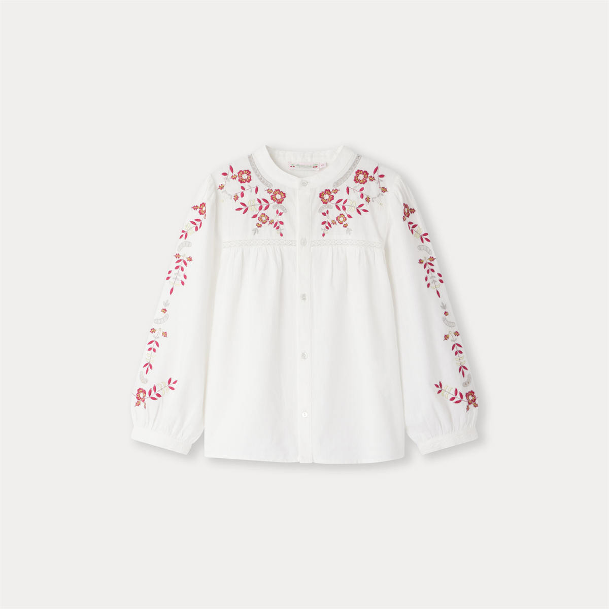 ボンポワン オンラインストア | Bonpoint 刺繍ブラウス 