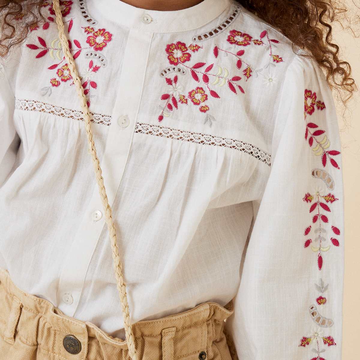 ボンポワン オンラインストア | Bonpoint 刺繍ブラウス 