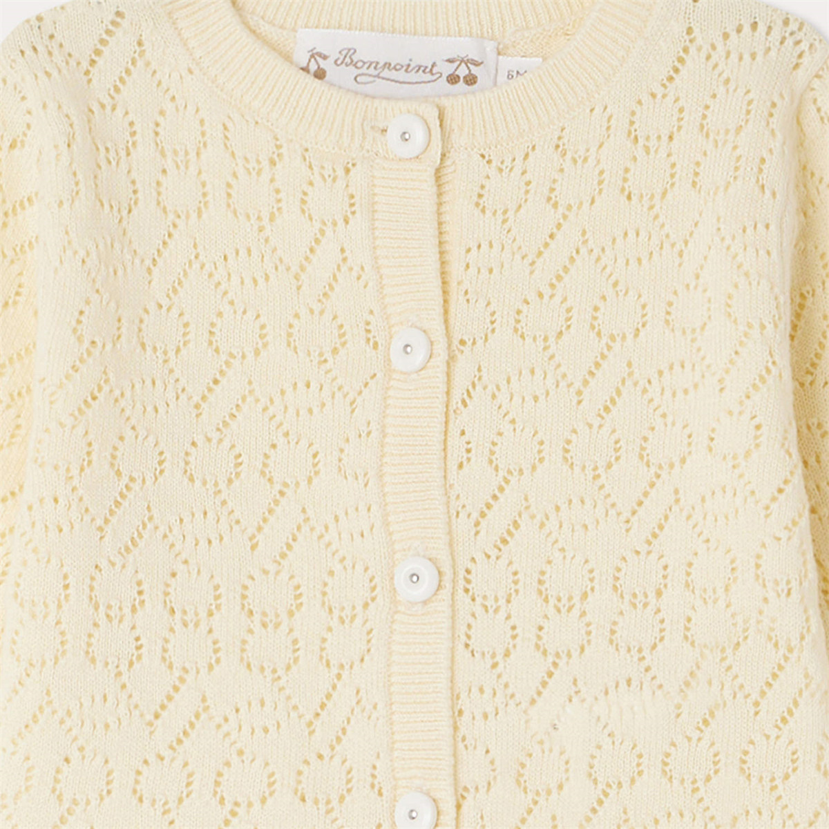 ボンポワン オンラインストア | Bonpoint 透かし編みチェリー ベビー  