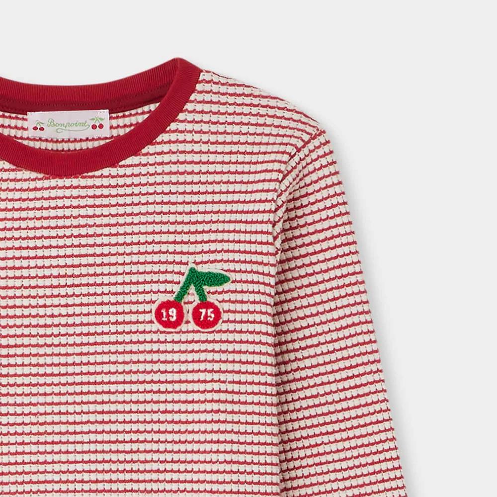 ボンポワン オンラインストア | Bonpoint ボーダー ロングスリーブTシャツ 