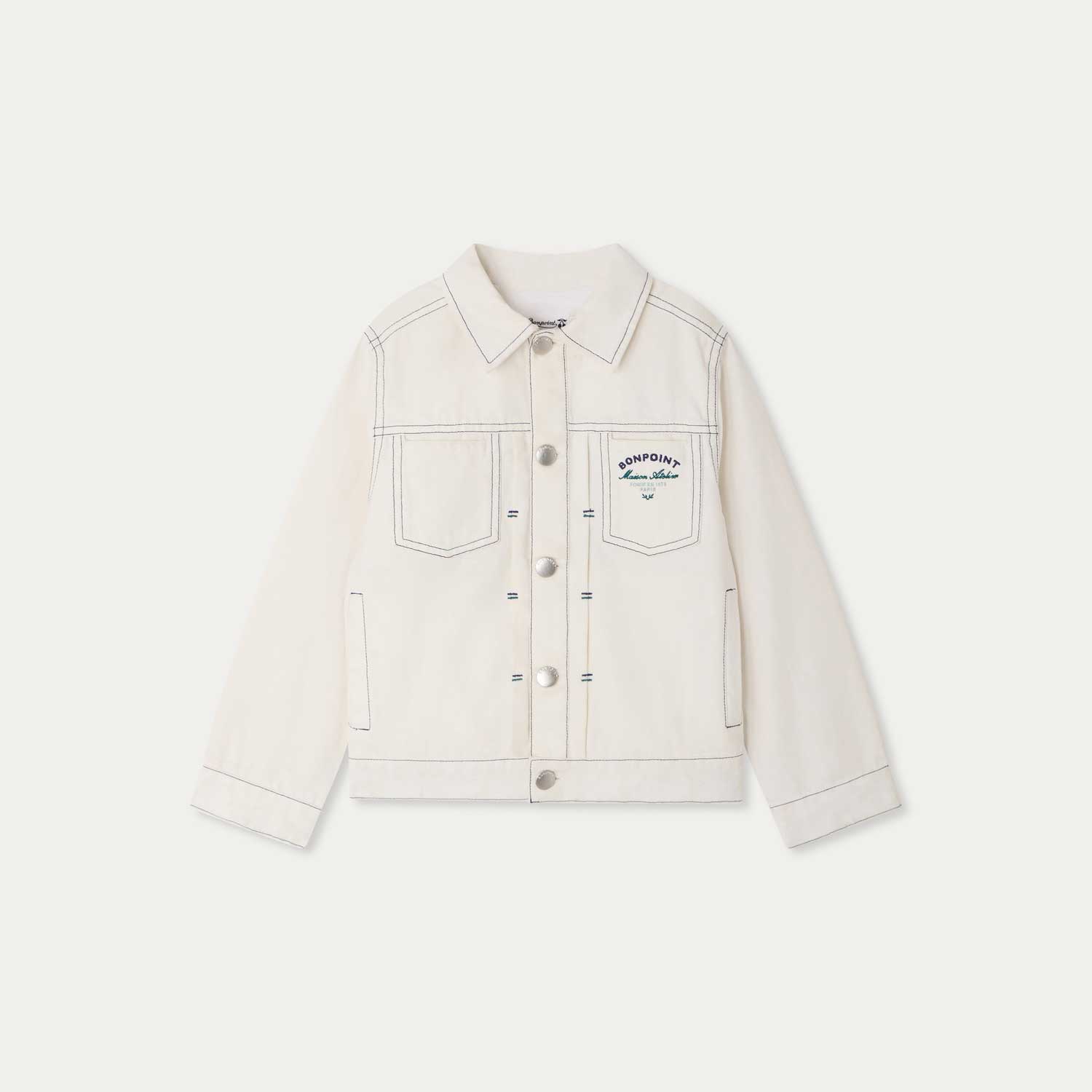 バックエンブロイダリー デニムジャケット