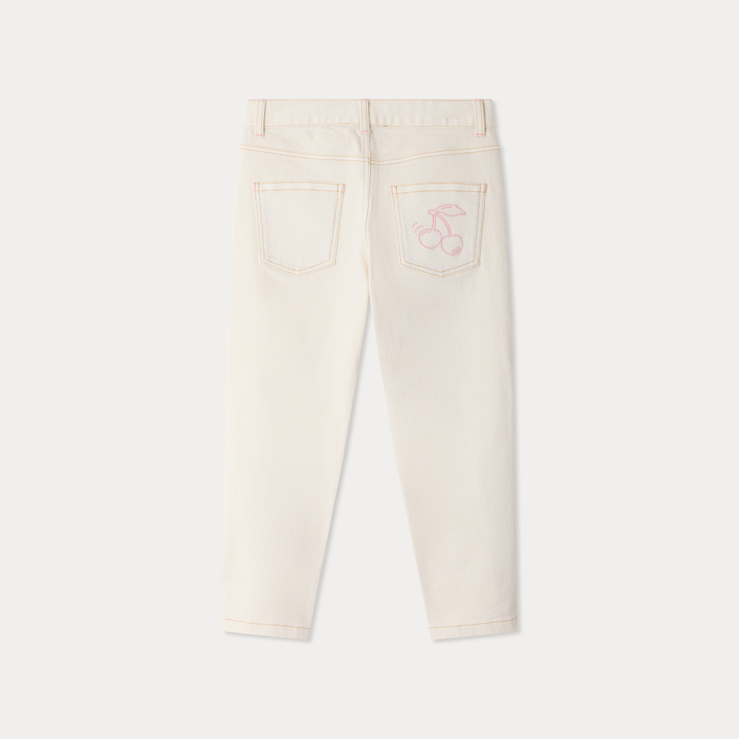ストレッチコットン ハイウエストパンツ