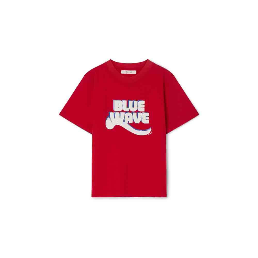 BLUE WAVE プリントTシャツ