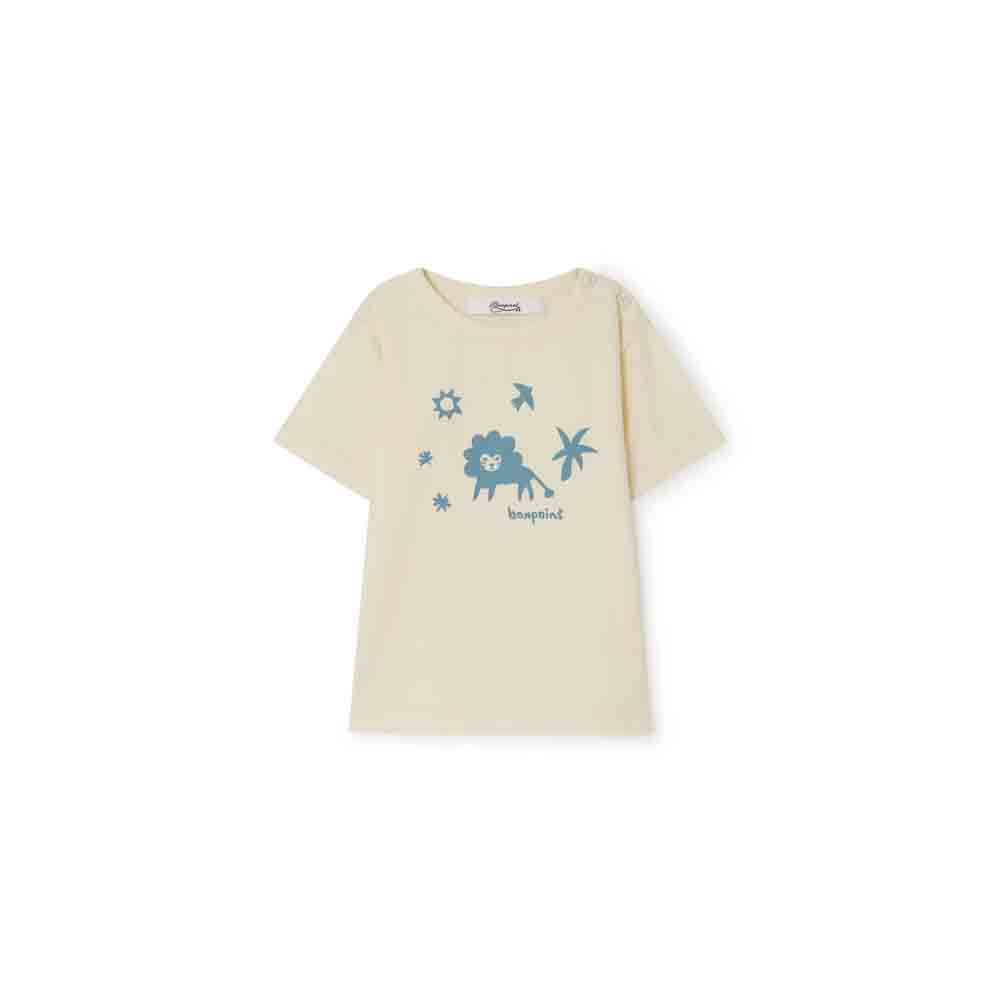 ライオンプリント ベビーTシャツ