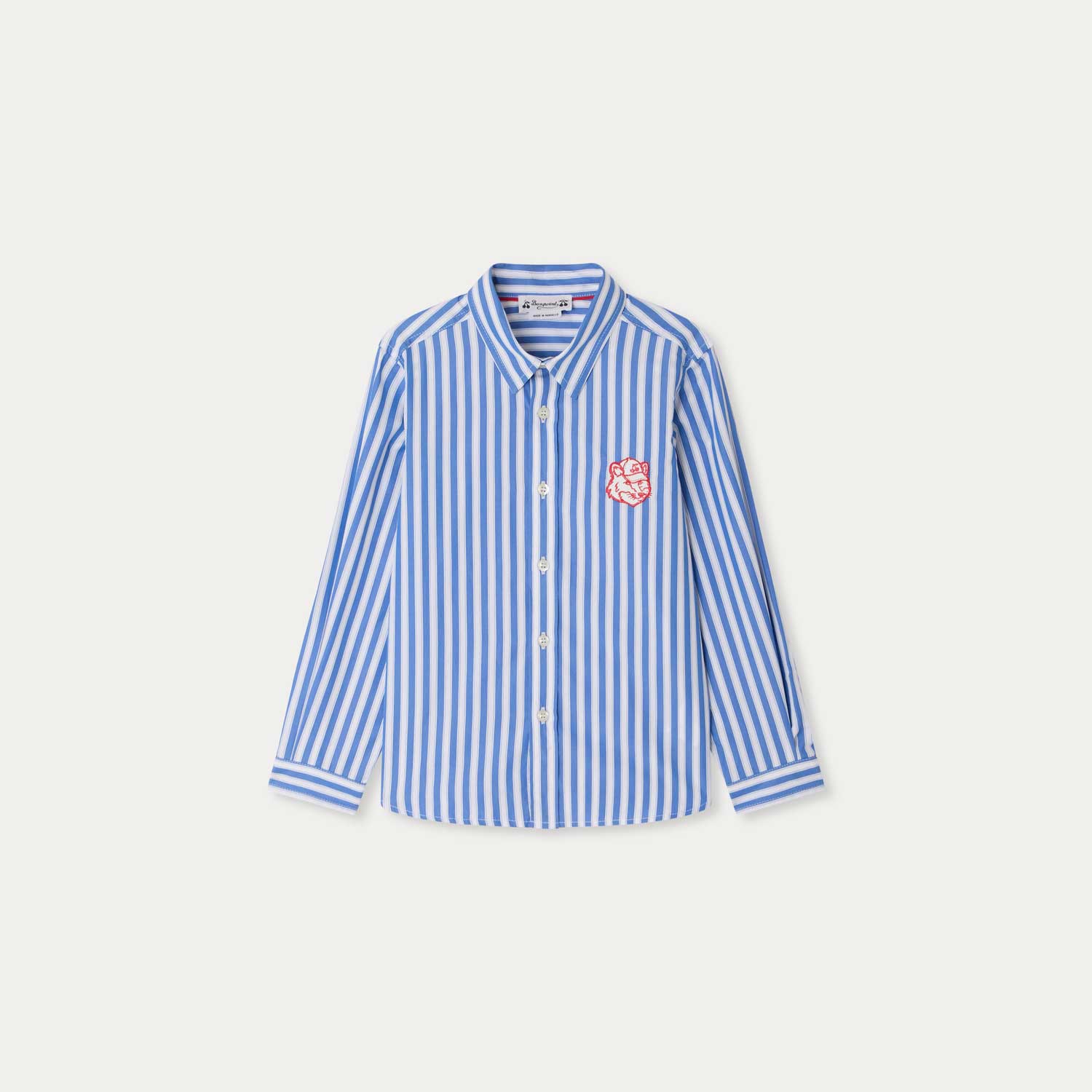 Bonpoint × Maison Kitsuné ストライプシャツ