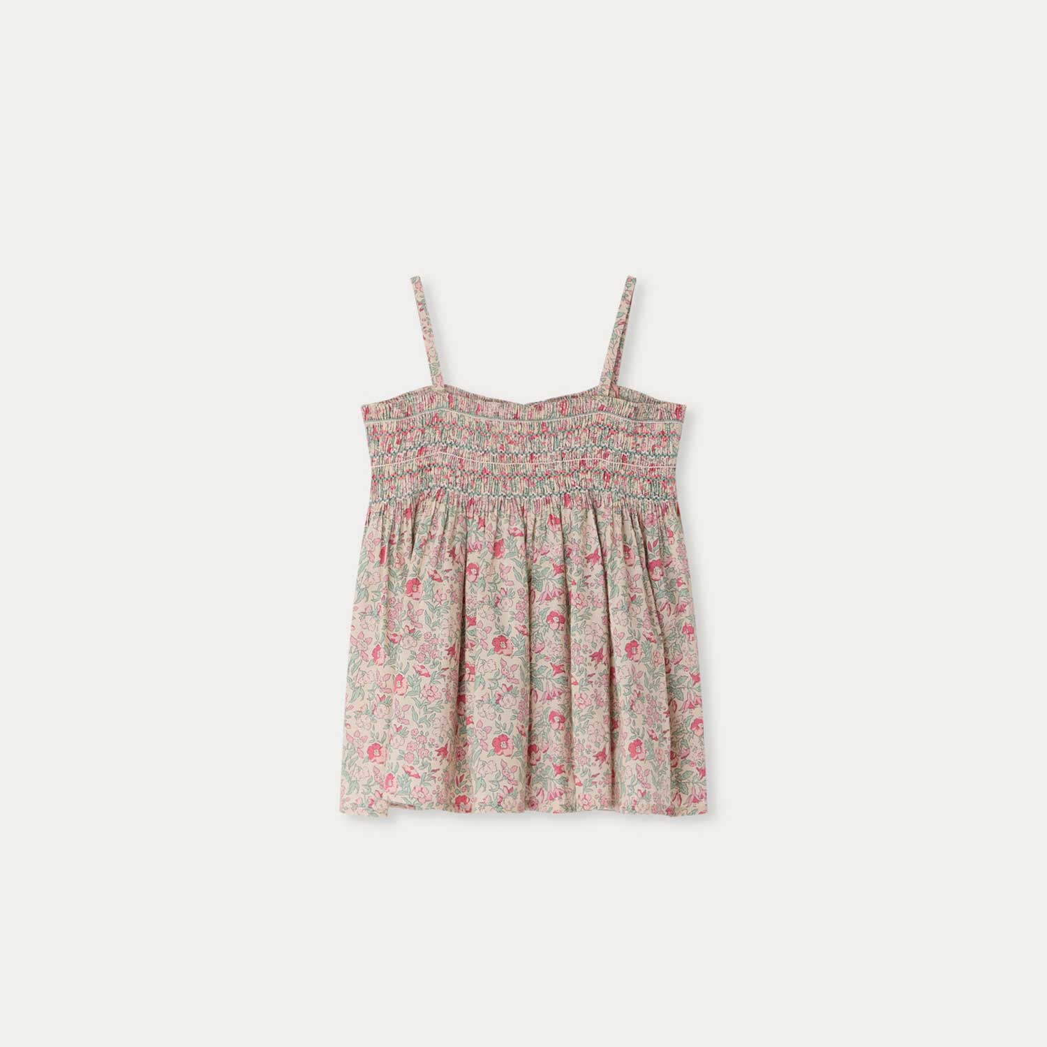 リバティファブリック スモッキング ブラウス