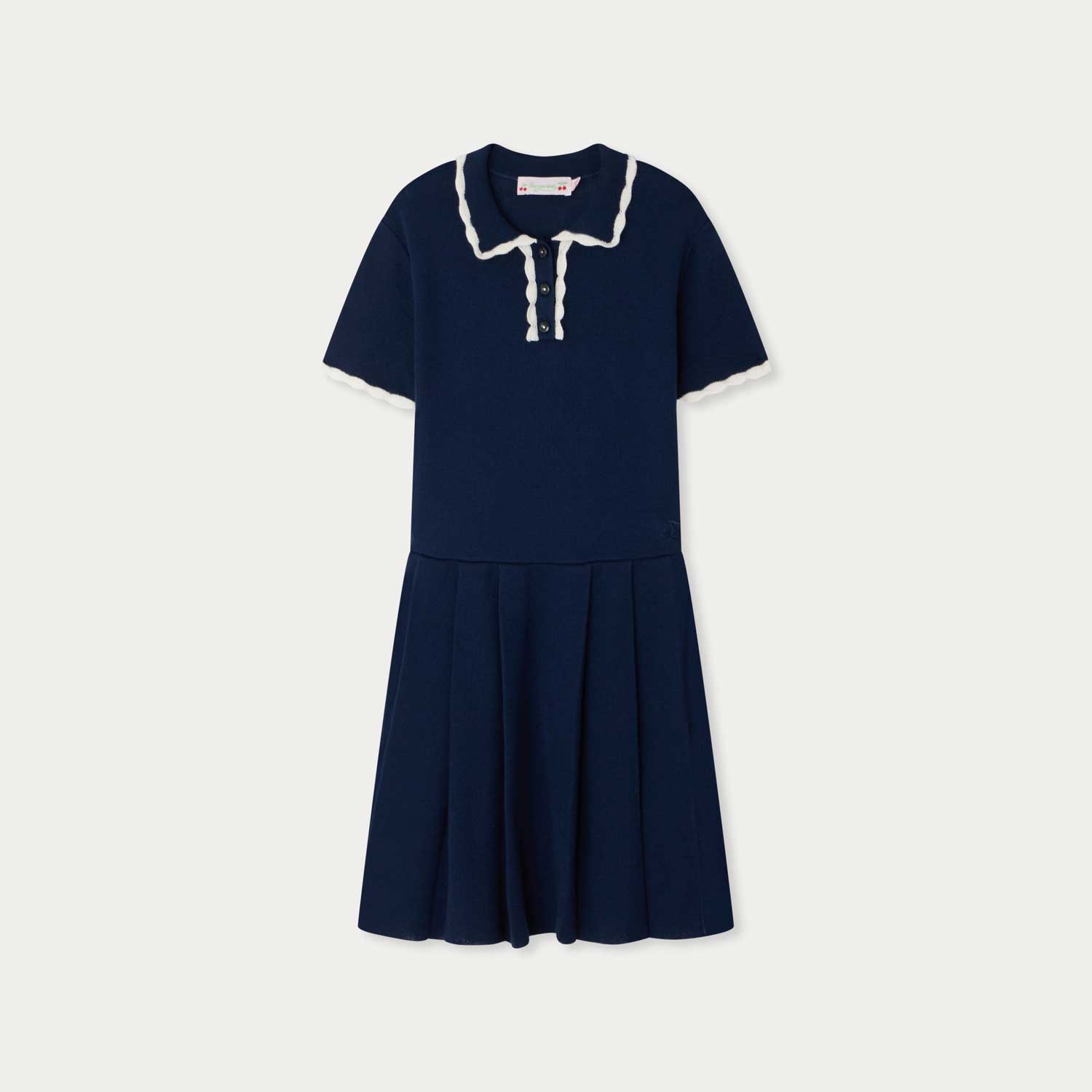 プリーツニット ドレス