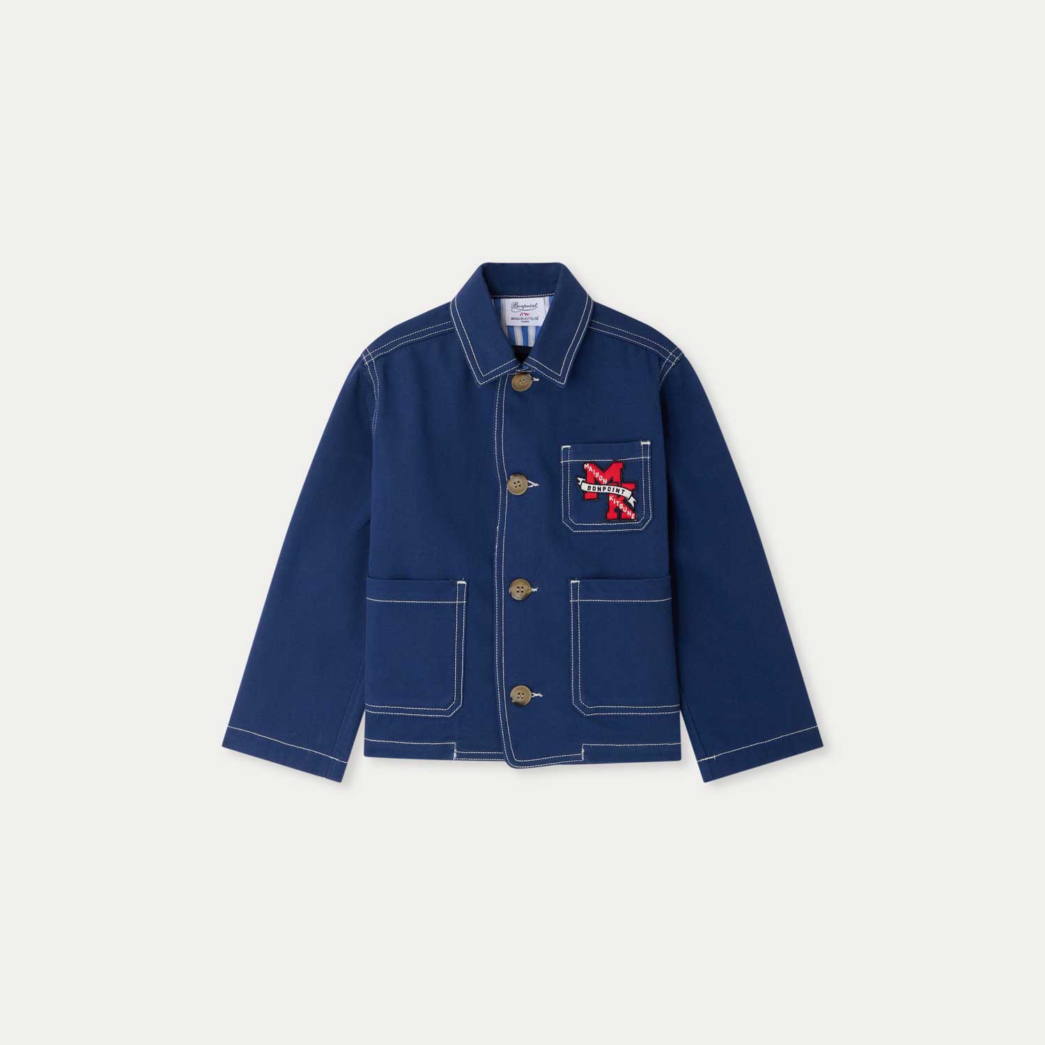 Bonpoint × Maison Kitsuné デニム風ツイル ジャケット