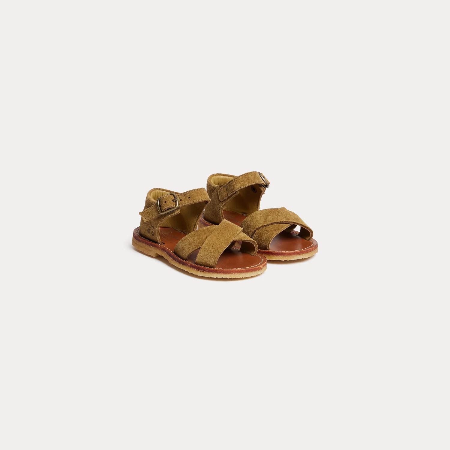 クロスストラップ レザーサンダル