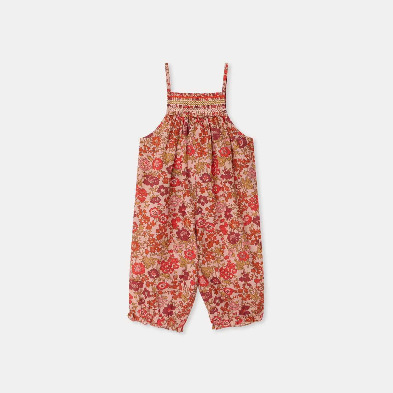 リバティファブリック スモッキング オーバーオール