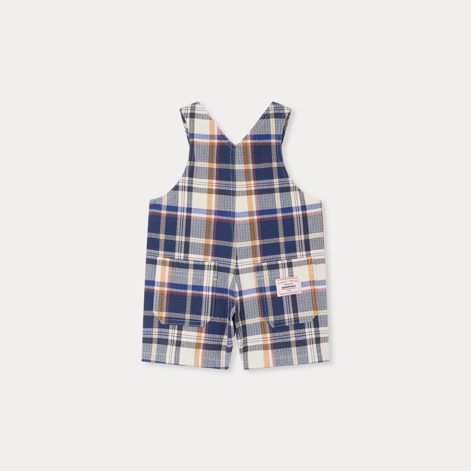 チェック オーバーオール