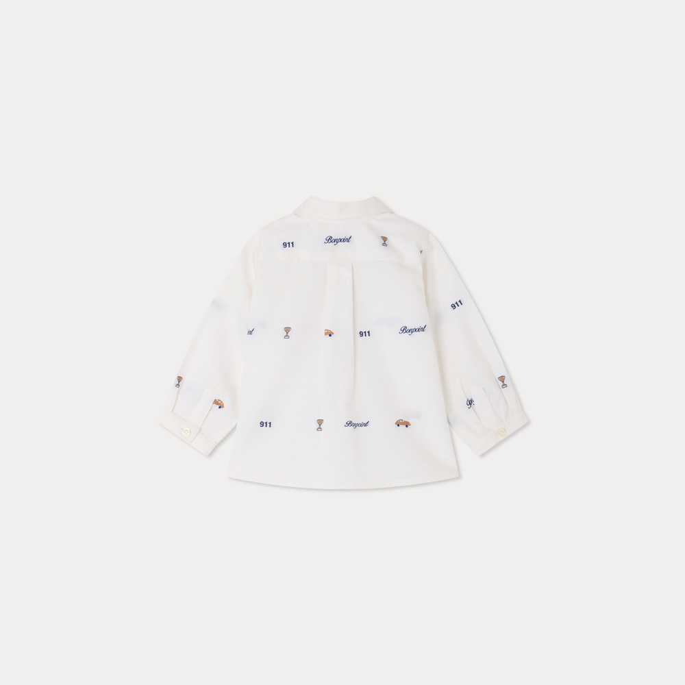 Bonpoint × Porsche ジャカードシャツ