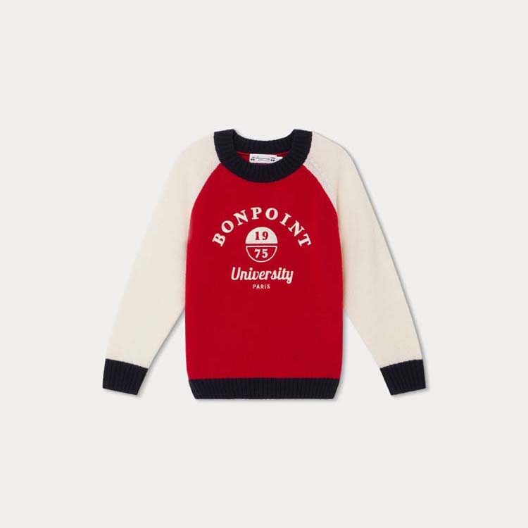 Bonpoint University Paris 刺繍セーター