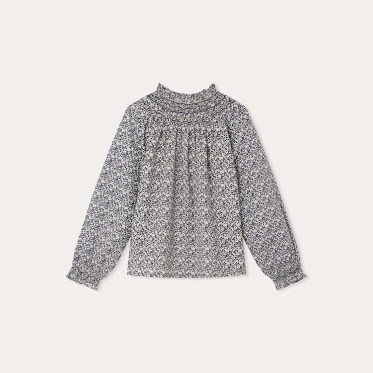 限定リバティ ブラウス