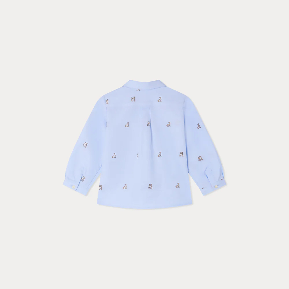 ボンポワンBONPOINT116cm(6)長袖シャツベージュ系【中古】子供服キッズ 