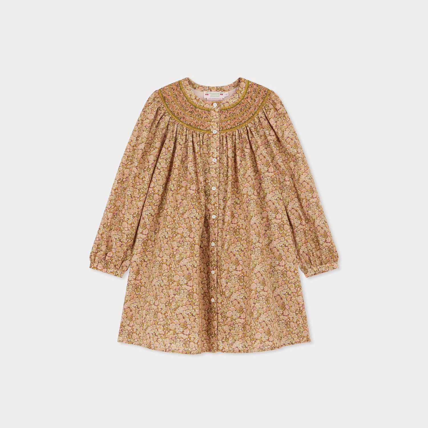 リバティスモッキングドレス