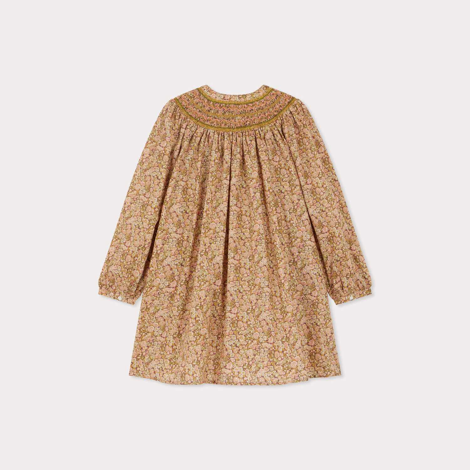 リバティスモッキングドレス