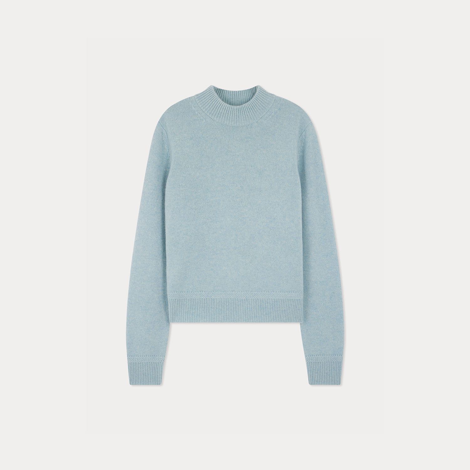 カシミヤ モックネックセーター